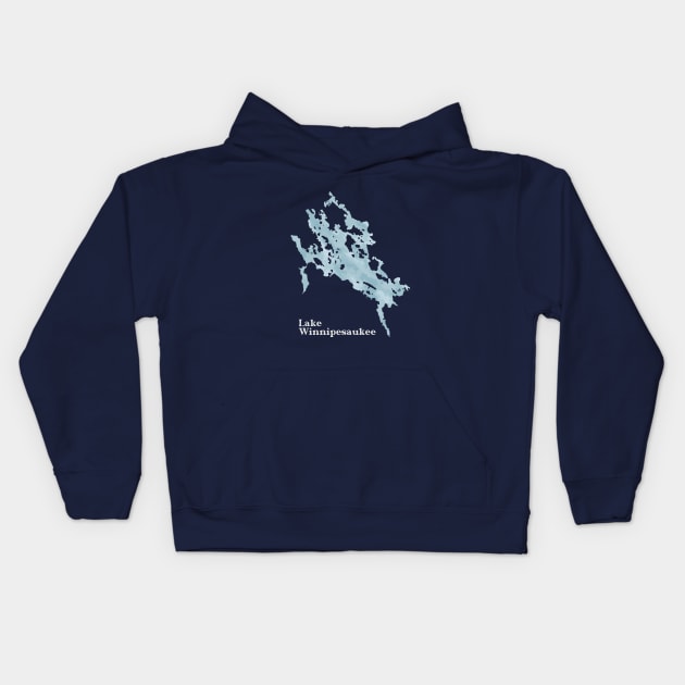 Lake Winnipesaukee Kids Hoodie by claireprints